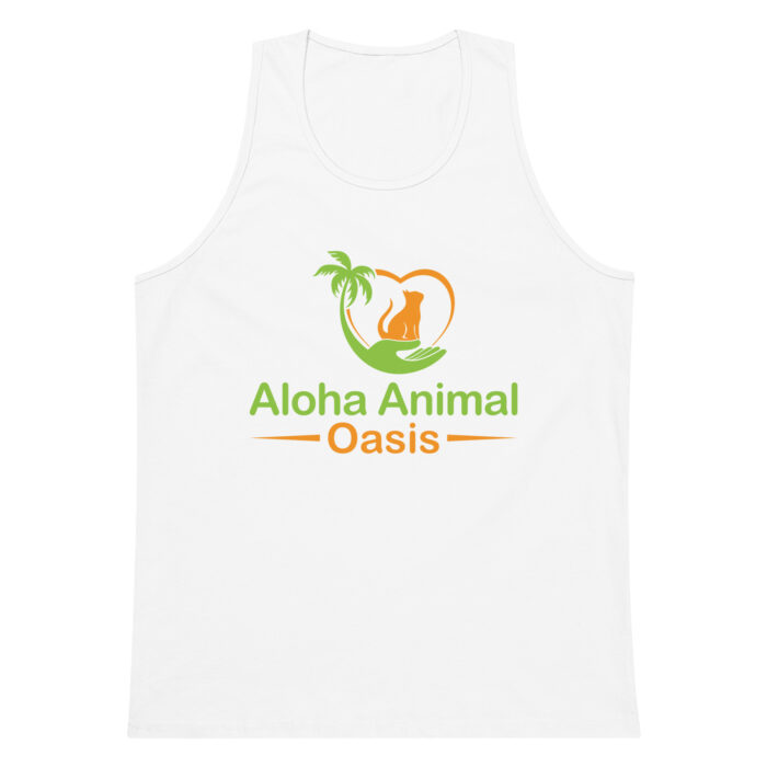 Mens Premium Tank Top White Front C D C Jpg